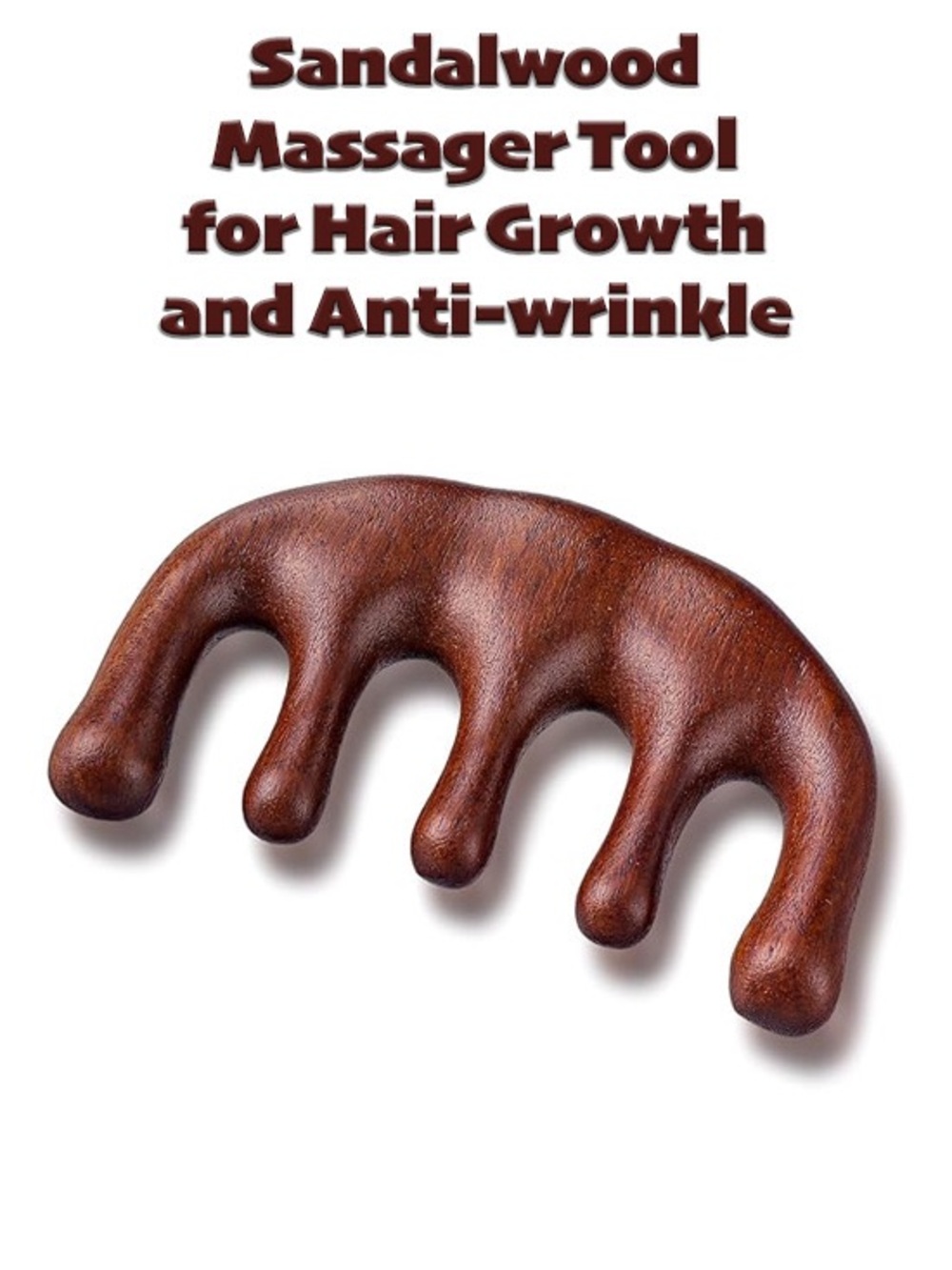 Sandalwood Massager Tool for Hair Growth and Anti-wrinkle NEW